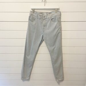 7 for all man kind | Adrien Light Wash Grey Slim Jeans Size 31